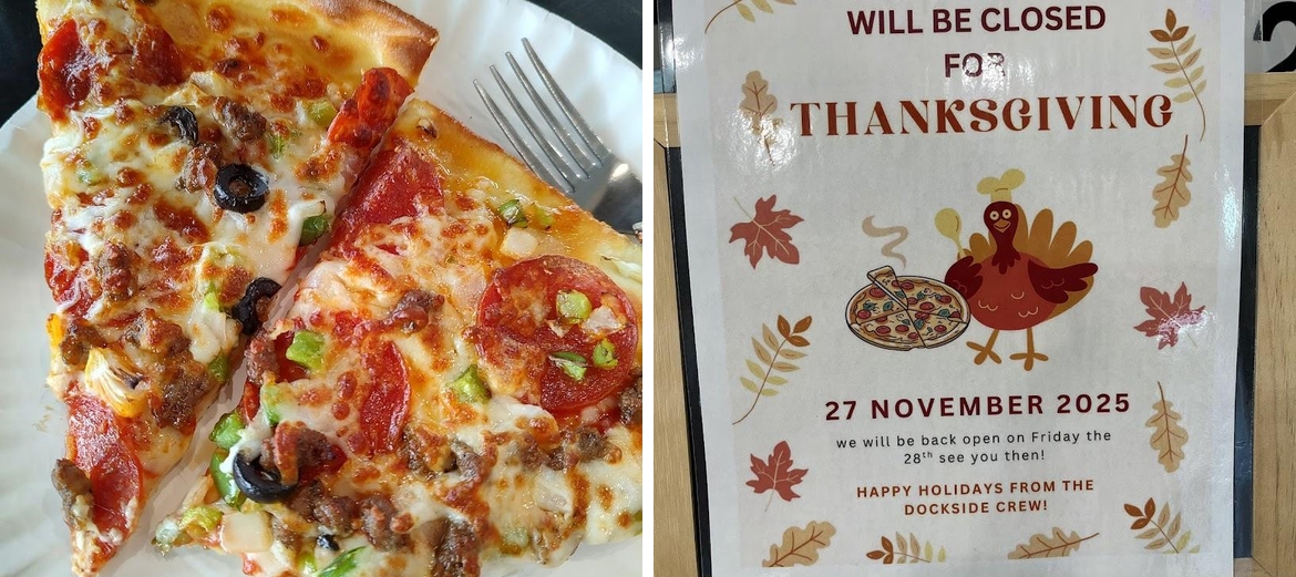 Dockside Pizza Menu